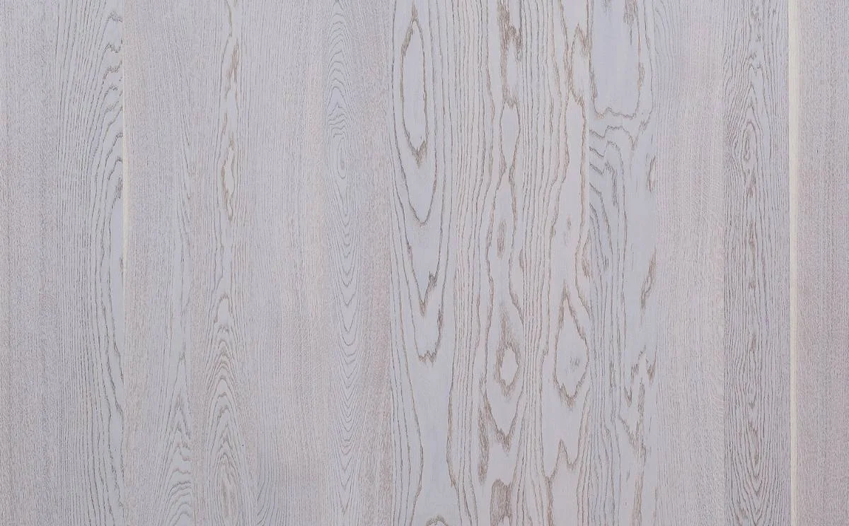 Parchet triplustratificat stejar, alb mat, Polarwood Elara White, 14x188x2000mm