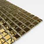 Mozaic de sticlă auriu metalic, 300x300x4mm, Midas