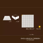 Mozaic sticlă argintiu negru cu efect transparent 300x300mm - Mozaic din sticla