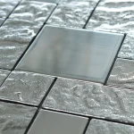 Mozaic sticlă argintiu texturi multiple 300x300 mm Midas - Mozaic din sticla