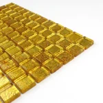 Mozaic sticlă auriu cu finisaj lucios 300x300x8 mm Midas - Mozaic din sticla