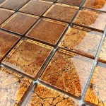 Mozaic sticla, auriu, perete, 300x300x8 mm, A-MGL08-XX-009, Midas - Mozaic din sticla