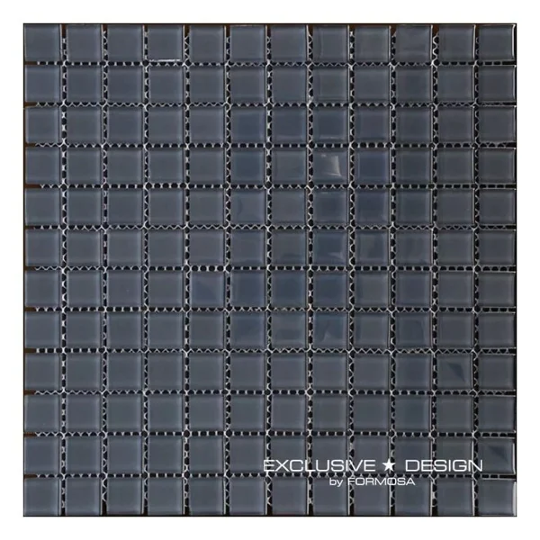 Mozaic sticlă gri finisaj lucios 300x300x4mm Midas - Mozaic din sticla