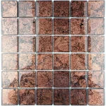 Mozaic sticlă maro-auriu cu finisaj lucios 300x300mm AMGL08-XX-027 Midas