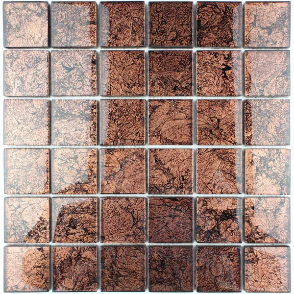 Mozaic sticlă maro-auriu cu finisaj lucios 300x300mm Midas - Mozaic din sticla