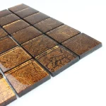 Mozaic sticlă maro chihlimbar nuanțe amber 30x30cm Midas - Mozaic din sticla