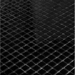 Mozaic sticla negru, baie, bucatarie, design modern, 300x300x4 mm, Midas - Mozaic din sticla
