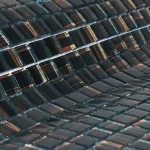 Mozaic sticlă negru cu auriu strălucitor 300x300mm Midas - Mozaic din sticla