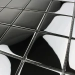 Mozaic sticlă negru lucios cu plăcuțe geometrice 300x300mm Midas - Mozaic din sticla