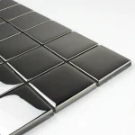 Mozaic sticlă negru lucios cu plăcuțe geometrice 300x300mm Midas - Mozaic din sticla