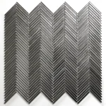 Mozaic sticlă transparent model chevron 4 mm Midas 3 Mozaic sticlă transparent model chevron 4 mm Midas