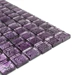 Mozaic sticlă violet cu efect 3D, Midas A-MGL08-XX-023, 300x300x8 mm - Mozaic din sticla