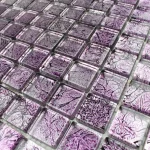 Mozaic sticlă violet cu efect 3D, Midas A-MGL08-XX-023, 300x300x8 mm - Mozaic din sticla