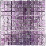 Mozaic sticlă violet cu efect 3D, Midas A-MGL08-XX-023, 300x300x8 mm