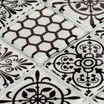 Mozaic sticlă cu motive marocane, 300x300x4mm, Midas