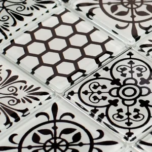 Mozaic sticlă cu motive marocane, 300x300x4mm, Midas