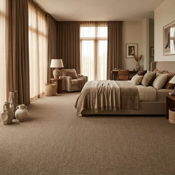 Mochetă maro, de trafic intens, cu fir buclat, Master AB 45, Balta ITC, 4ml