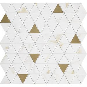 Decor Marazzi Allmarble Golden White Sat. Mosaico Tria 40X43 M8H1