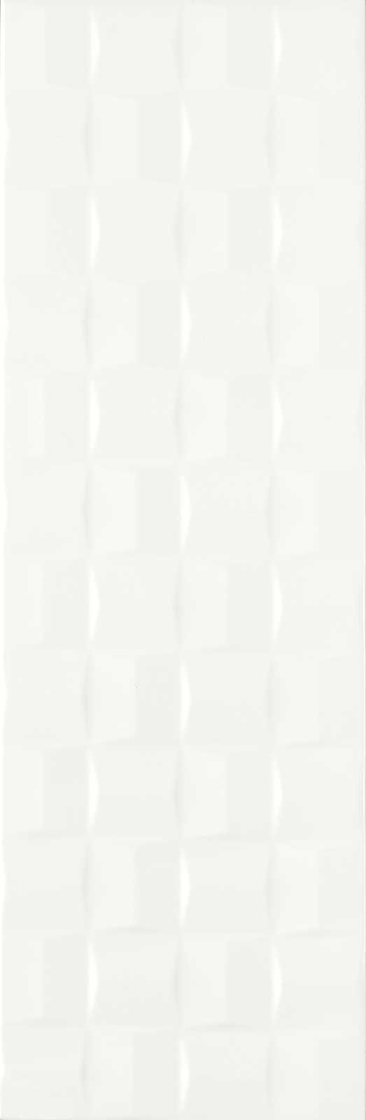 Faianta Alba Structurata Lucioasa Marazzi Absolute White Cube 3D Lux 25X76 cm MN0M
