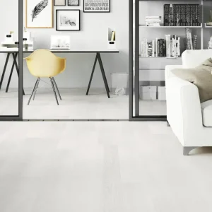 Parchet alb frasin, finisat cu lac mat, Lemon Sorbet Grande, Barlinek, 180x2200x14 mm