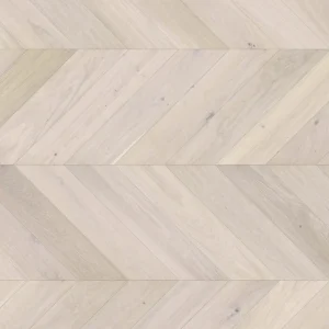 Parchet stratificat stejar lac mat, nuanță albă sidefată, Trivor Chevron 130, Barlinek, 130x725x14 mm