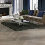 Parchet stejar herringbone, Marzipan Muffin, lac mat, Barlinek, 0.725x130x14 mm