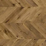 Parchet stratificat stejar afumat, maro, Mainland Chevron, 725x130x14 mm