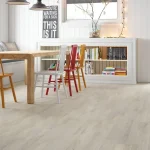 Parchet stratificat stejar, alb-crem, lac mat, Cappuccino Molti, Barlinek, 207x2200x14 mm