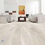 Parchet triplu stratificat stejar băițuit alb, lac mat, WHITE TRUFFLE GRANDE Barlinek, 180x2200x14mm