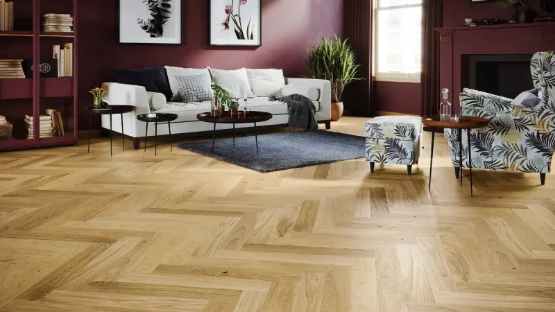 Parchet stratificat Barlinek Bright Herringbone 110 stejar ox4 oil natur 1WJ000018 0.66 m x 110 mm x 14 mm 1WC000016