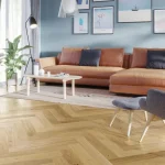 Parchet stejar, Caramel Herringbone, model clasic, lac mat, Barlinek, 110x660x14 mm