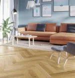 Parchet stejar, Caramel Herringbone, model clasic, lac mat, Barlinek, 110x660x14 mm
