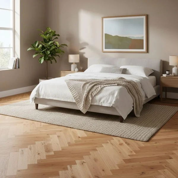 Parchet stratificat stejar, uleiat rustic, Grand Canyon Herringbone, Barlinek, 130x725x14 mm