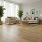 Parchet triplu stratificat stejar cu aspect periat , Askania Piccolo, Barlinek, 130x2200x14 mm