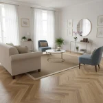 Parchet triplustratificat stejar Caramel Herringbone, lac mat, 110x660x14 mm, Barlinek - Parchet herringbone
