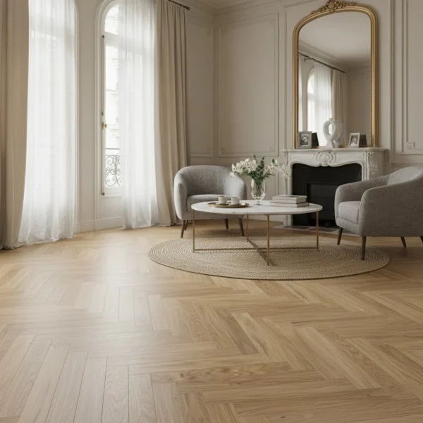 Parchet triplustratificat stejar Caramel Herringbone, lac mat, 110x660x14 mm, Barlinek - Parchet herringbone