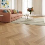 Parchet triplustratificat stejar, gri, lac mat, 14x180x1092 mm, Barlinek - Parchet chevron