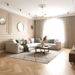 Parchet stratificat stejar natural, Vivid Herringbone, Barlinek, 66x11x1.4 cm