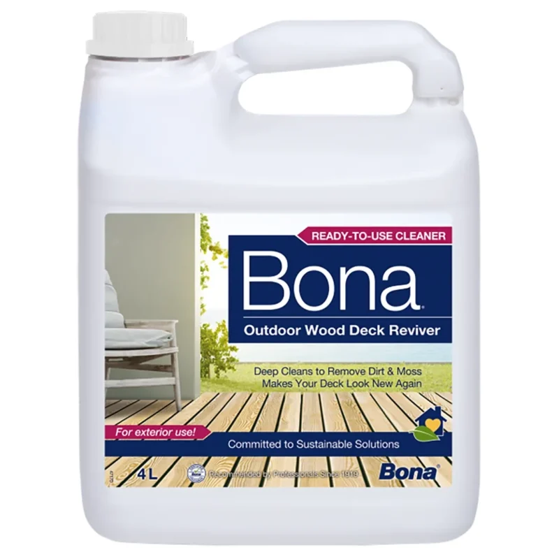 Detergent curățare deck lemn exterior, Bona Decking Reviver, 4 L
