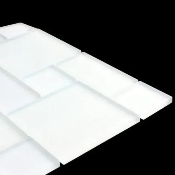 Mozaic sticlă alb transparent 300x300x6mm, Midas