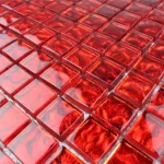 Mozaic de sticlă roșu, 300x300x8mm, A-MGL08-XX-072, Midas