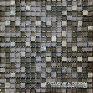 Mozaic sticla & piatra gri 300x300x8 mm A-MMX08-XX-006 Midas