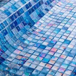 Mozaic sticlă albastru marin, 300x300x8mm, Midas