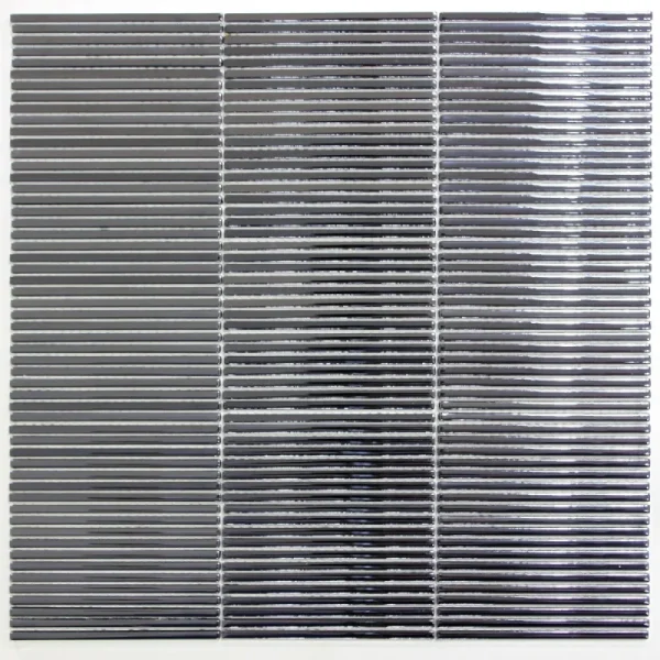 Mozaic sticlă argintiu transparent 300x296x4mm, Midas