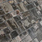 Mozaic piatră naturală maro-bej aspect marmură, Midas, 300x300x8mm - Mozaic din sticla