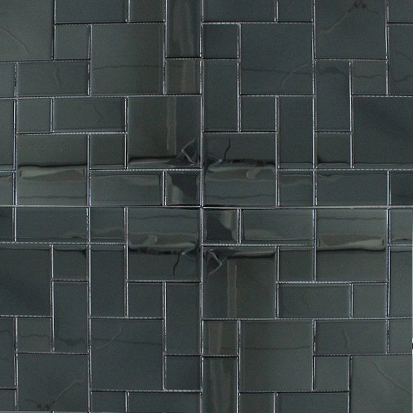 Mozaic sticlă gri pattern Versailles finisaj reflectant 300x300 mm - Mozaic din sticla