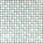 Mozaic sticlă și piatră alb cu aspect mixt Midas 300x300 mm 3 Mozaic sticlă și piatră alb cu aspect mixt Midas 300×300 mm