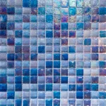 Mozaic sticlă albastru marin, 300x300x8mm, Midas