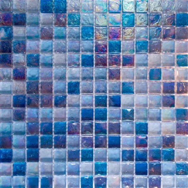 Mozaic sticlă albastru marin, 300x300x8mm, Midas