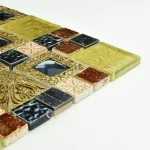 Mozaic de sticlă, multicolor vintage, 300x300x8mm, Midas